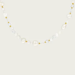 Icy Cool Pearl Necklace Gold