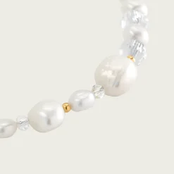 Icy Cool Pearl Necklace Gold