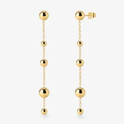 Infinite Beads Earrings Gold