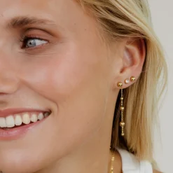 Infinite Beads Earrings Gold