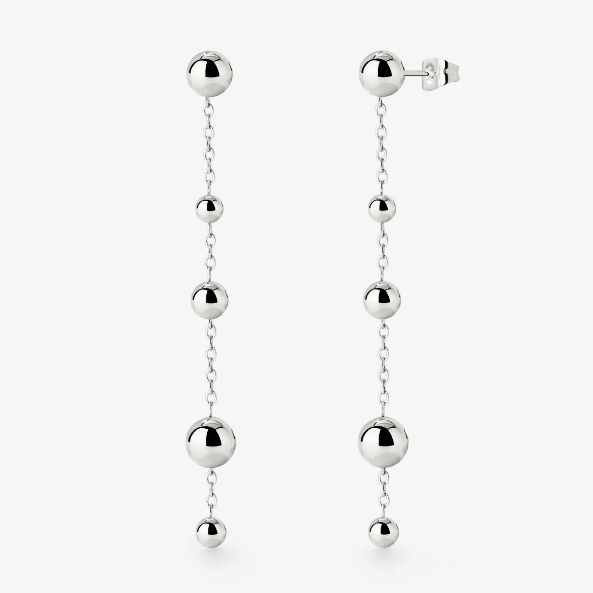 Infinite Beads Earrings Silber