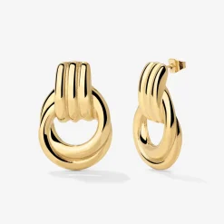 Infinity Loop Hoops Gold