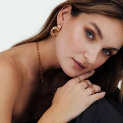 Infinity Loop Hoops Roségold