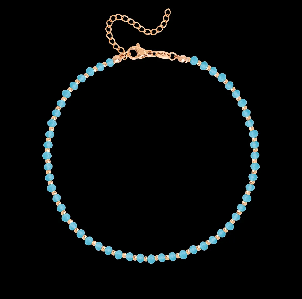 Into the Blue Anklet Roségold