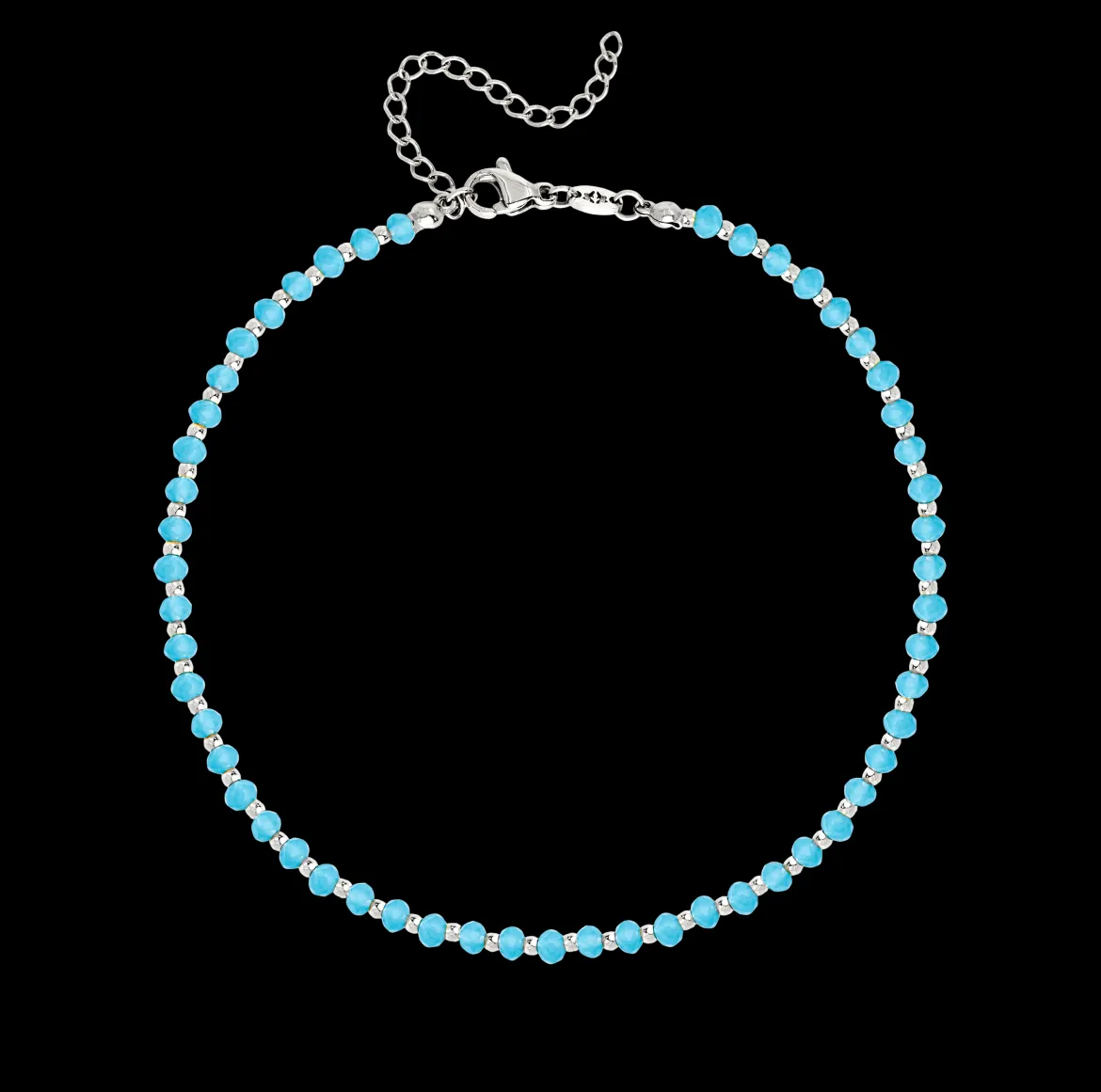 Into the Blue Anklet Silber