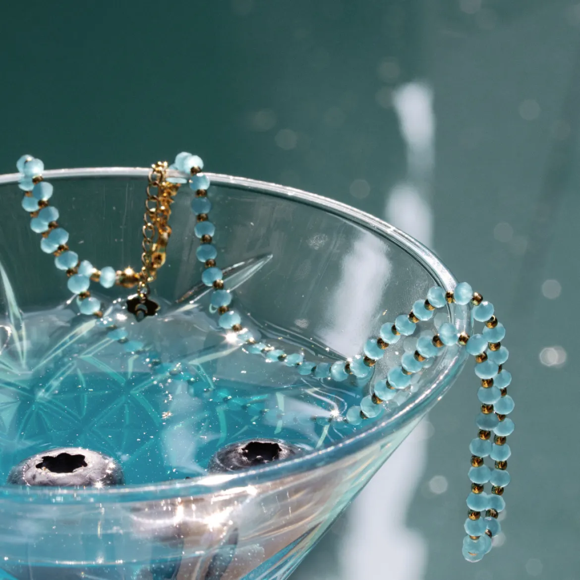 Into the Blue Anklet Silber