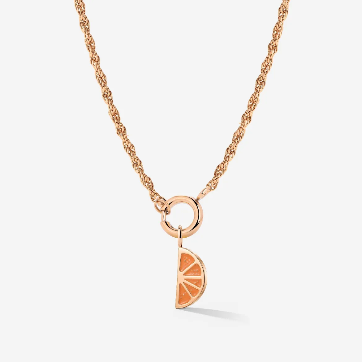 Juicy Rope Chain Necklace Set Roségold