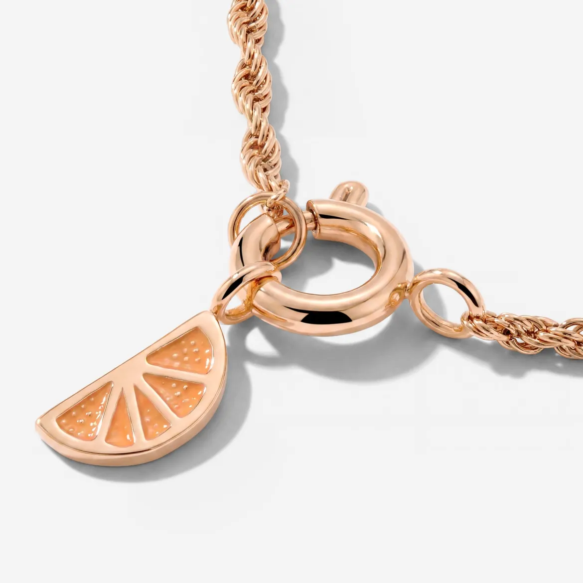 Juicy Rope Chain Necklace Set Roségold