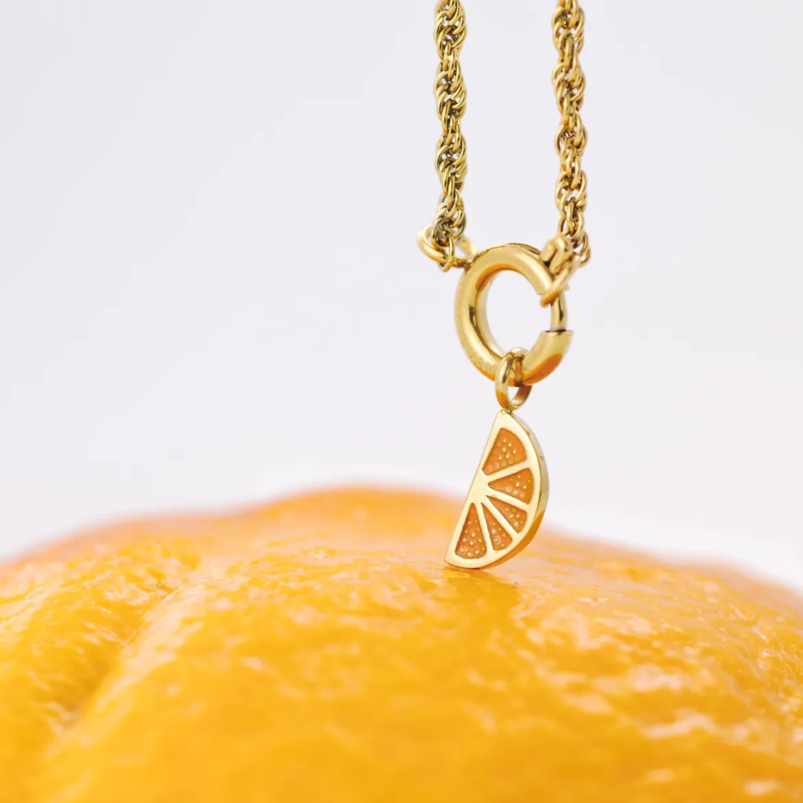 Juicy Rope Chain Necklace Set Roségold