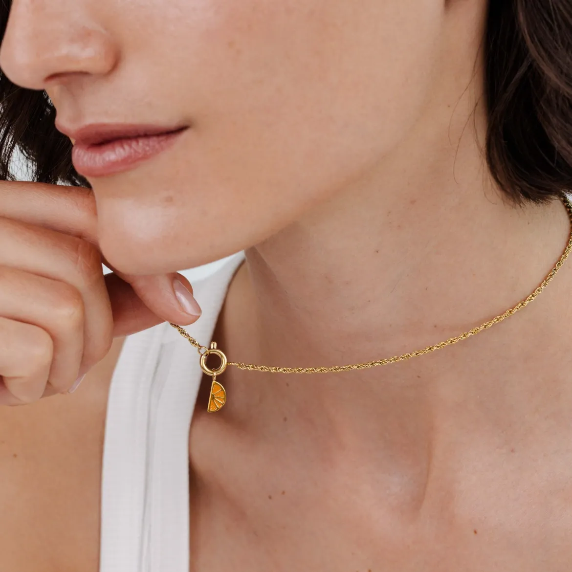 Juicy Rope Chain Necklace Set Gold