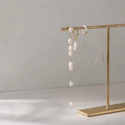 Jules Unique Pearl Fall Studs Silber