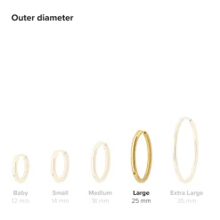 Large Hoops - Gold