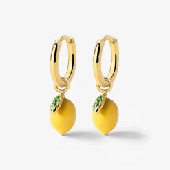 Lemony Hoop Set Small Gold