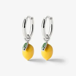 Lemony Hoop Set Small Silber