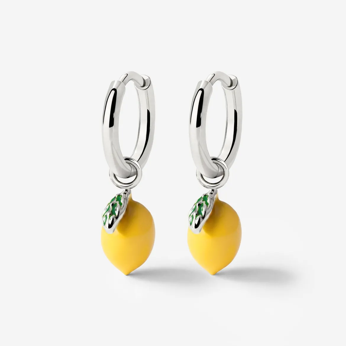 Lemony Hoop Set Small Silber