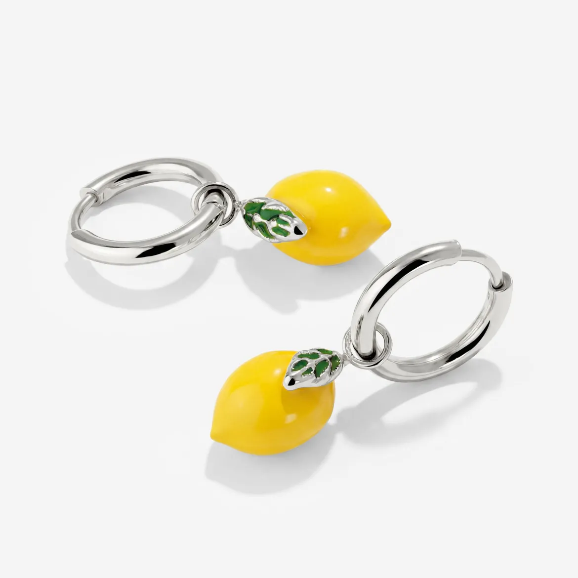 Lemony Hoop Set Small Silber