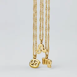 Leo Bubble Necklace Gold