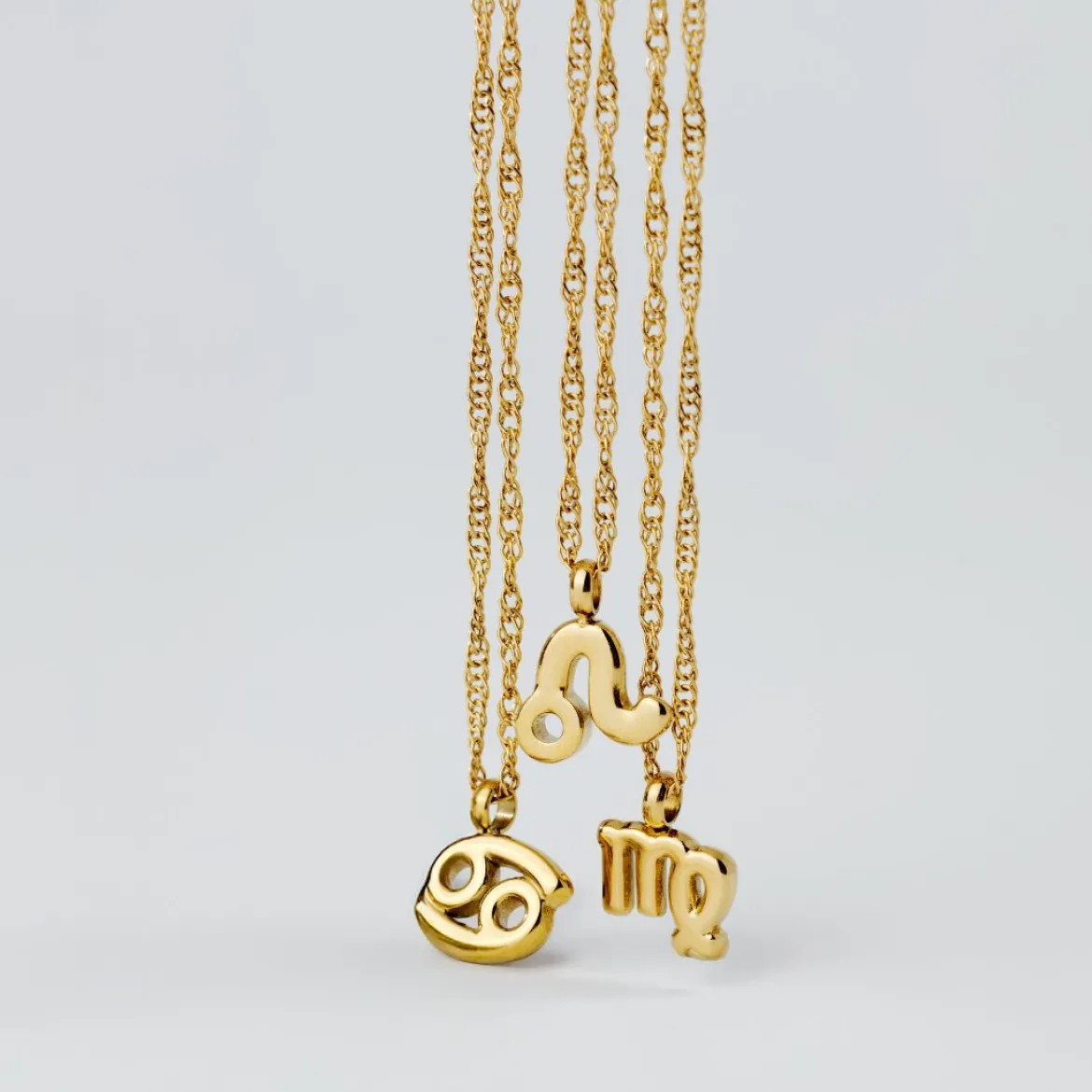 Leo Bubble Necklace Gold