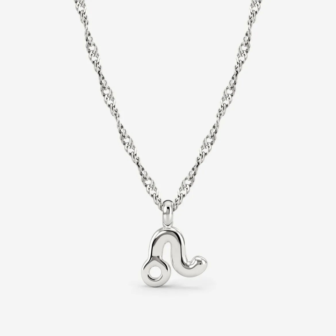 Leo Bubble Necklace Silber