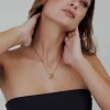 Leopard Singapore Chain Necklace Set Gold