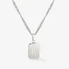 Letter Necklace Silber - A