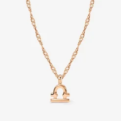 Libra Bubble Necklace Roségold