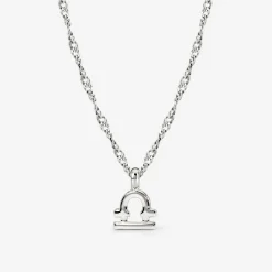 Libra Bubble Necklace Silber