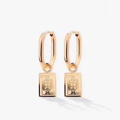 Like a Queen Oval Hoop Set Baby Roségold
