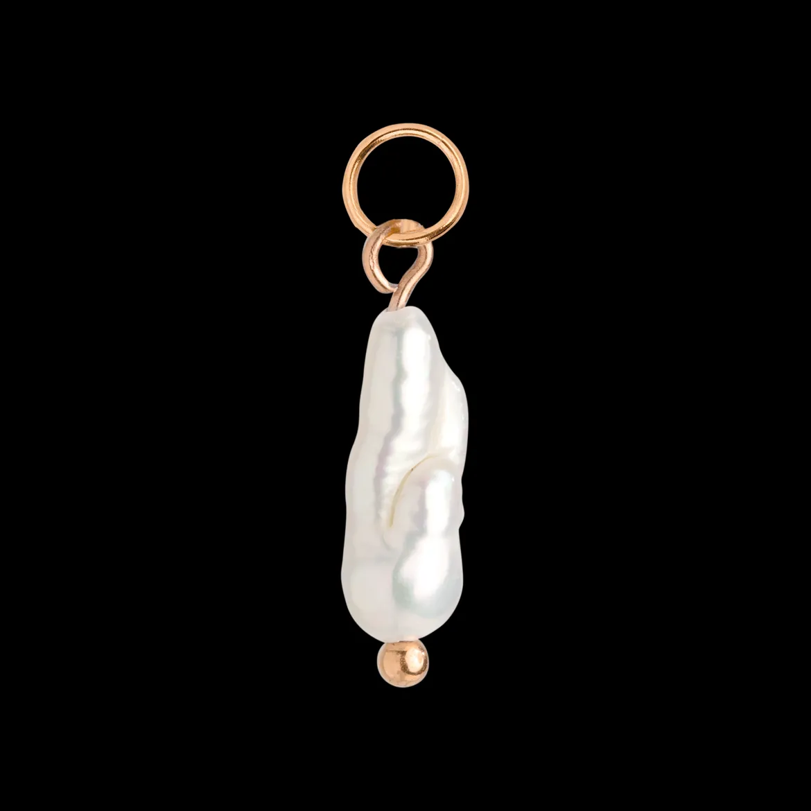 Lisas Power Pearl Hoop Set Roségold