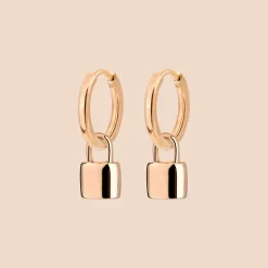Lock in Hoop Set Small Roségold