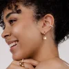 Lock in Hoop Set Small Roségold