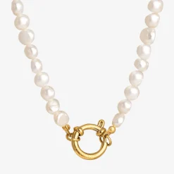 Lola Power Pearl Necklace Gold