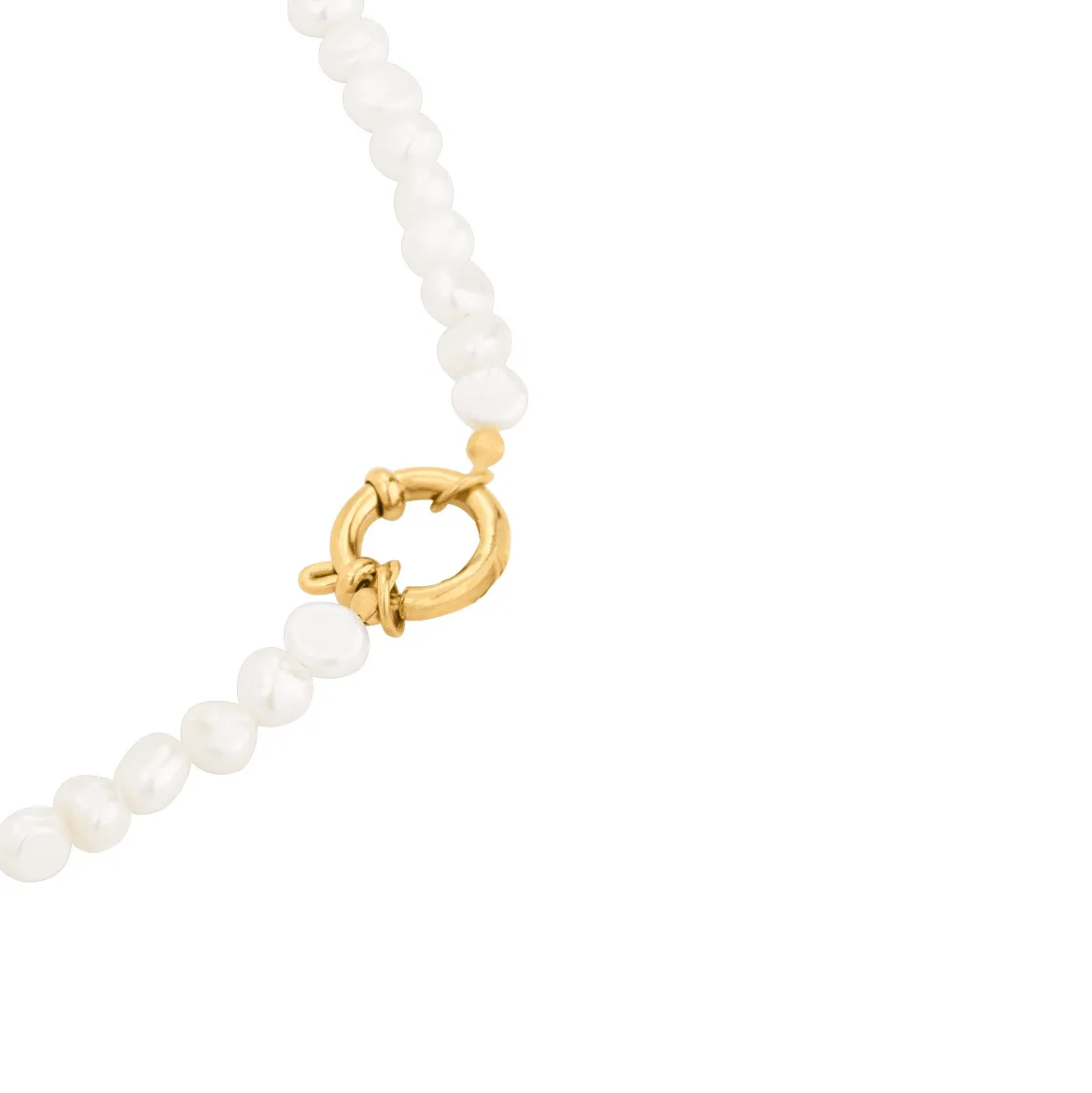 Lola Power Pearl Necklace Gold