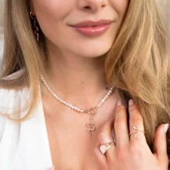 Lola Power Pearl Necklace Set Roségold