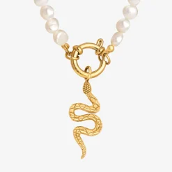 Lola Power Pearl Necklace Set Gold