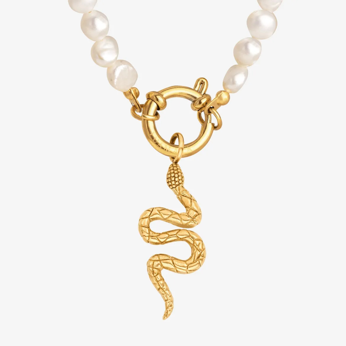 Lola Power Pearl Necklace Set Gold