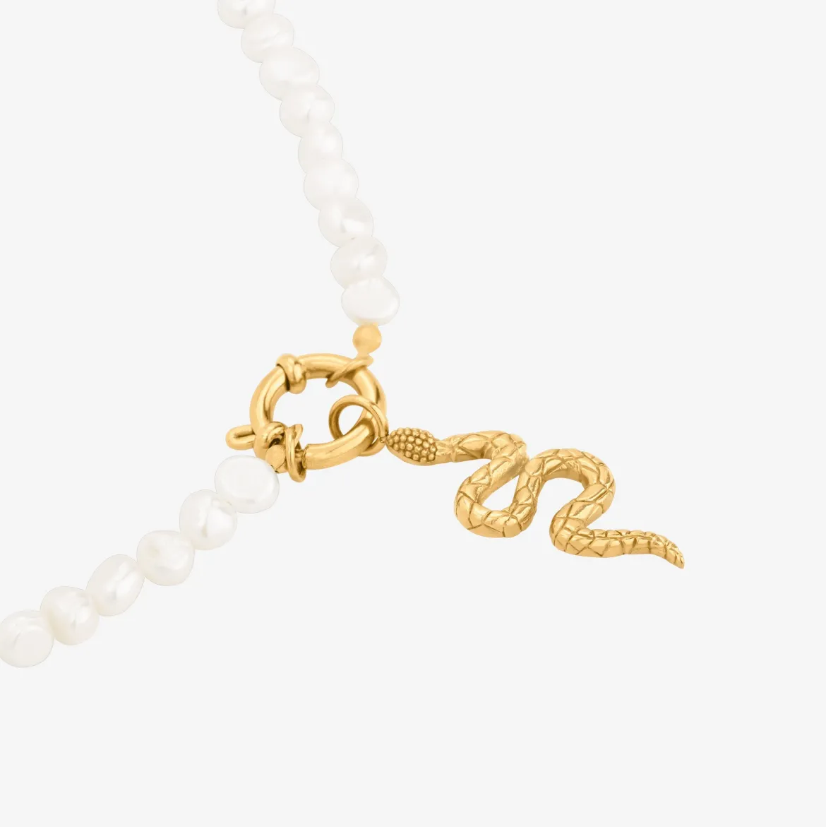 Lola Power Pearl Necklace Set Gold
