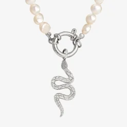 Lola Power Pearl Necklace Set Silber