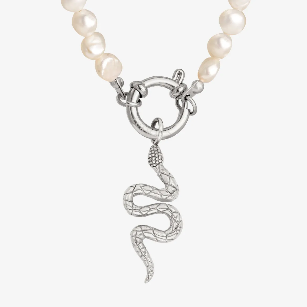 Lola Power Pearl Necklace Set Silber