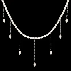 Lolas Love Pearl Power Necklace Silber