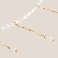 Lolas Love Pearl Power Necklace Roségold