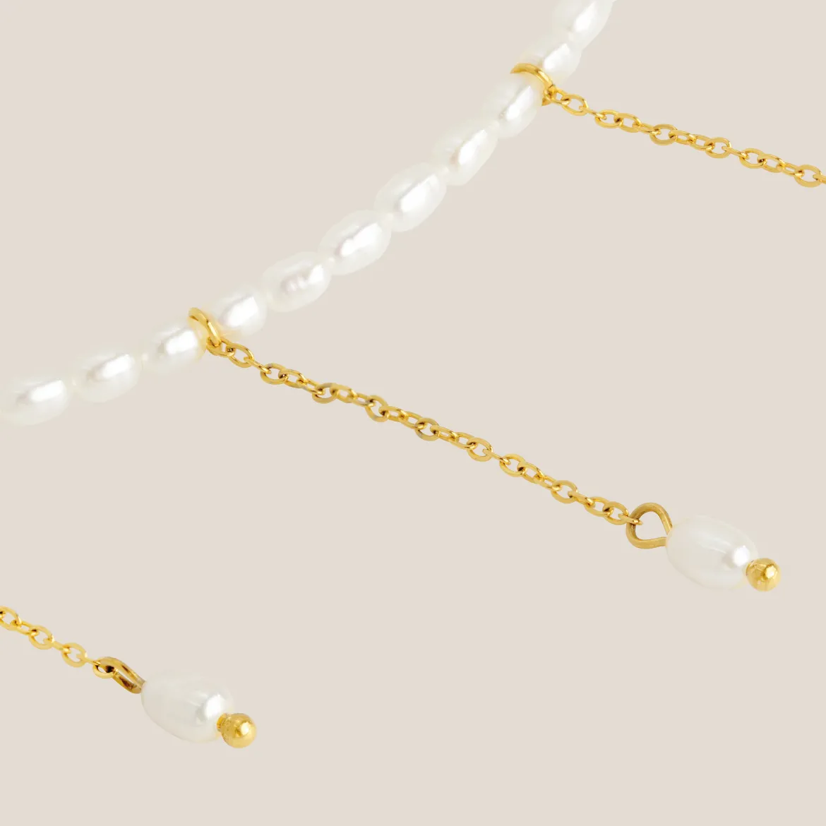 Lolas Love Pearl Power Necklace Gold