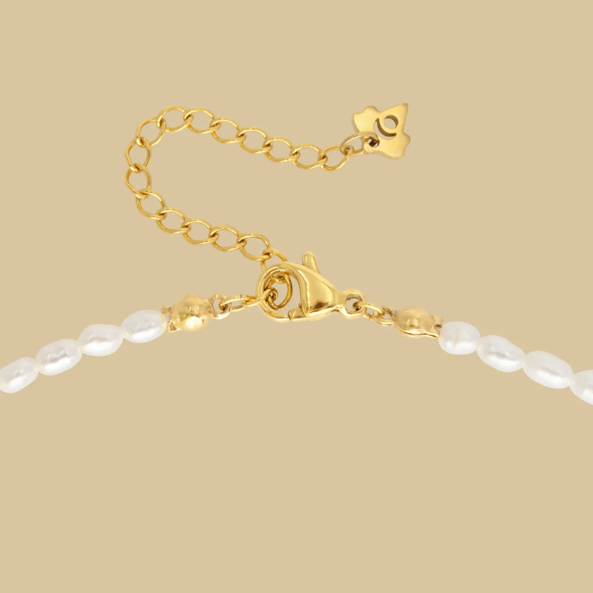 Lolas Love Pearl Power Necklace Gold
