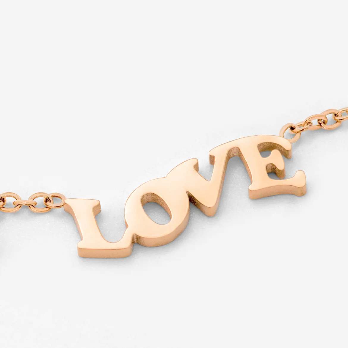 Love is Love Necklace Roségold