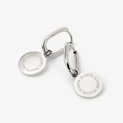 Love is Love Oval Hoop Set Baby Silber