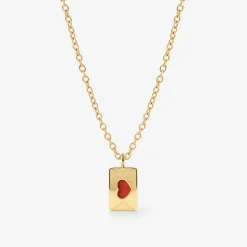 Love Letter Necklace Gold