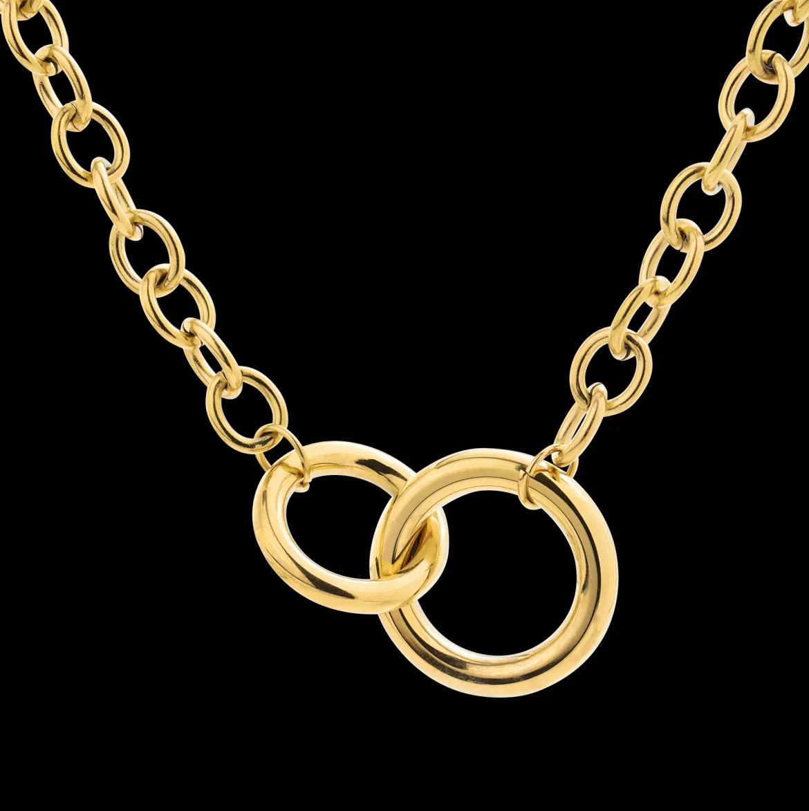Love Me a Link Necklace Gold