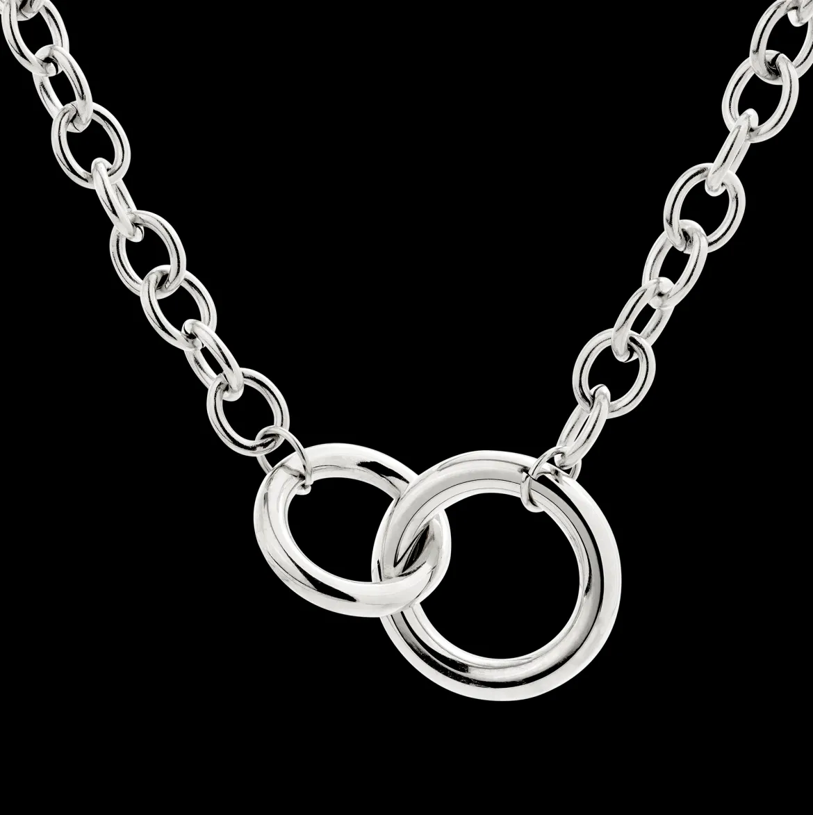 Love Me a Link Necklace Silber