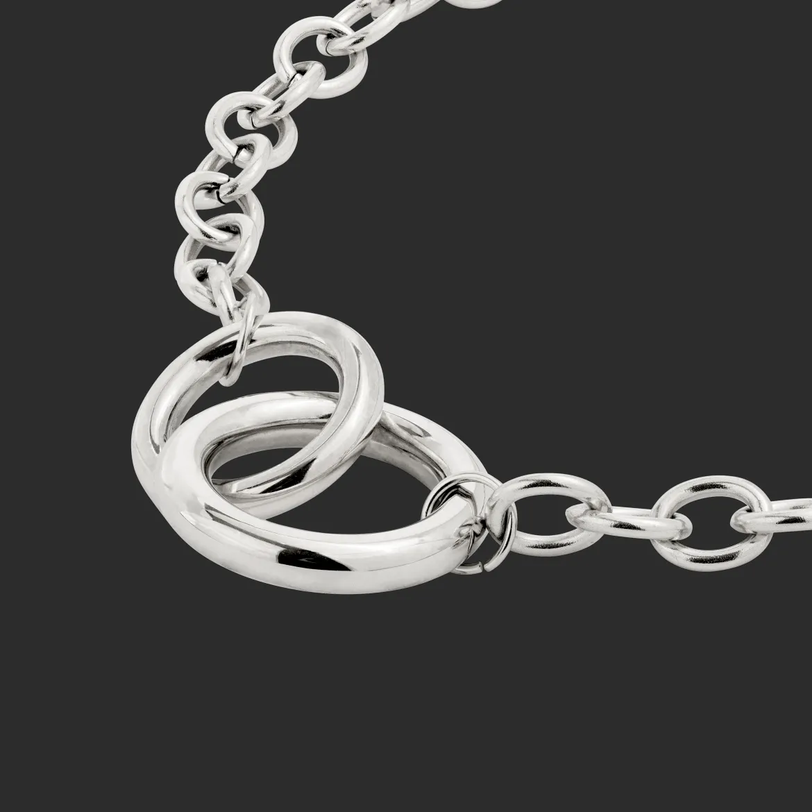 Love Me a Link Necklace Silber