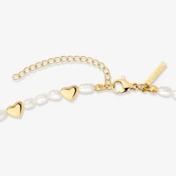 Love Pearls Necklace Gold